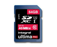 Karta pamięci INTEGRAL SDXC 64GB INSDX64G10-40/20U1